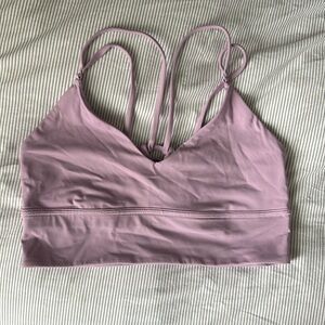 Size 8 lavender lululemon sports bra